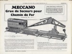 Grue de Secours pour Chemin de Fer