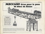 Grue pour la pose de blocs de Béton