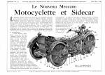 Motocyclette et sidecar