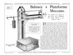 Balance à plateforme