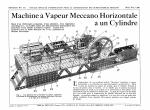 Machine à vapeur horizontale à un cylindre