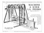 Machine à scier la pierre