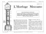 Horloge Meccano