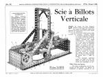 Scie à billots verticale