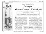 Entrepôt avec monte-charge