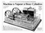 Machine à vapeur à 2 cylindres