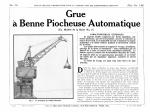 Grue à benne piocheuse automatique